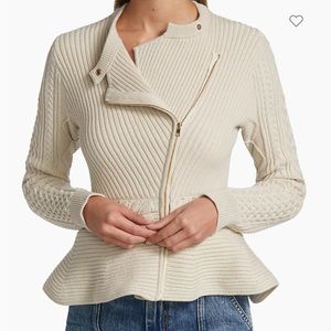 Jonathan Simkhai Andi Knit Peplum Sweater